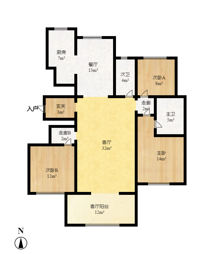 绿地公馆(绿地名邸)  3室2厅1卫    146.0万 绿地公馆(绿地名邸)  3室2厅1卫    146.0万户型图
