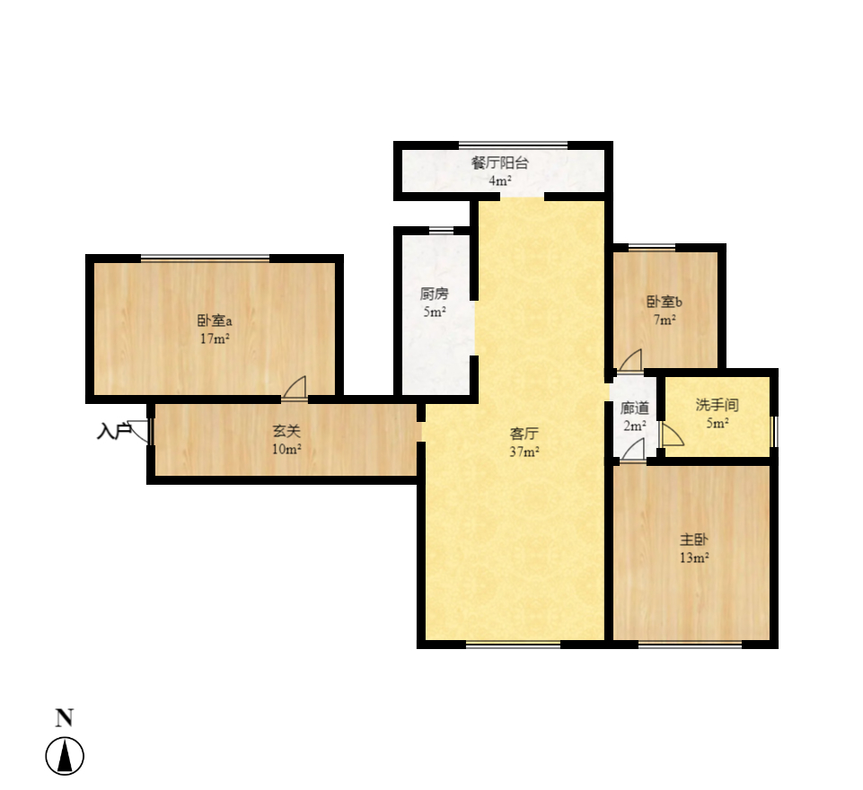 和泓梅溪四季 3室2厅2卫 2000.0元/月 和泓梅溪四季 3室2厅2卫 2000.0元/月户型图