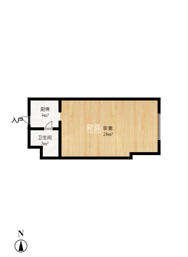 极目楚天 1室2厅1卫 1300.0元/月 极目楚天 1室2厅1卫 1300.0元/月户型图