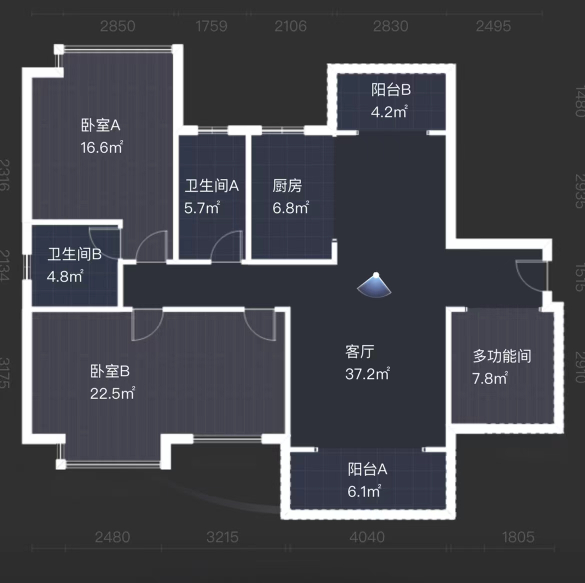 紫金华府  4室2厅2卫   99.00万