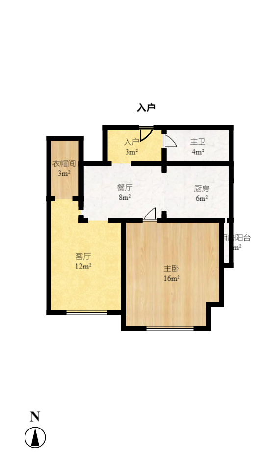 百纳广场(百纳公寓) 2室2厅1卫 2500.0元/月 百纳广场(百纳公寓) 2室2厅1卫 2500.0元/月户型图