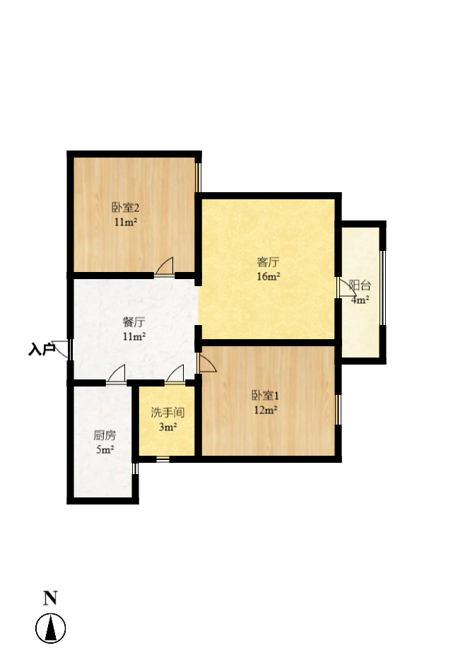 星城映象  2室2厅1卫    2200.0元/月 星城映象  2室2厅1卫    2200.0元/月户型图