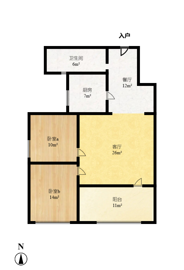山水印象(愿景想山) 2室2厅1卫 1200.0元/月 山水印象(愿景想山) 2室2厅1卫 1200.0元/月户型图