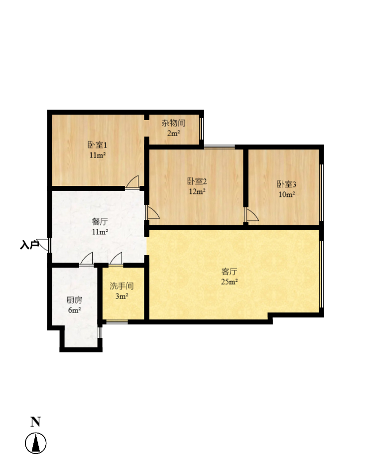瑞都华庭(华庭美苑)  3室2厅1卫    2200.0元/月 瑞都华庭(华庭美苑)  3室2厅1卫    2200.0元/月户型图