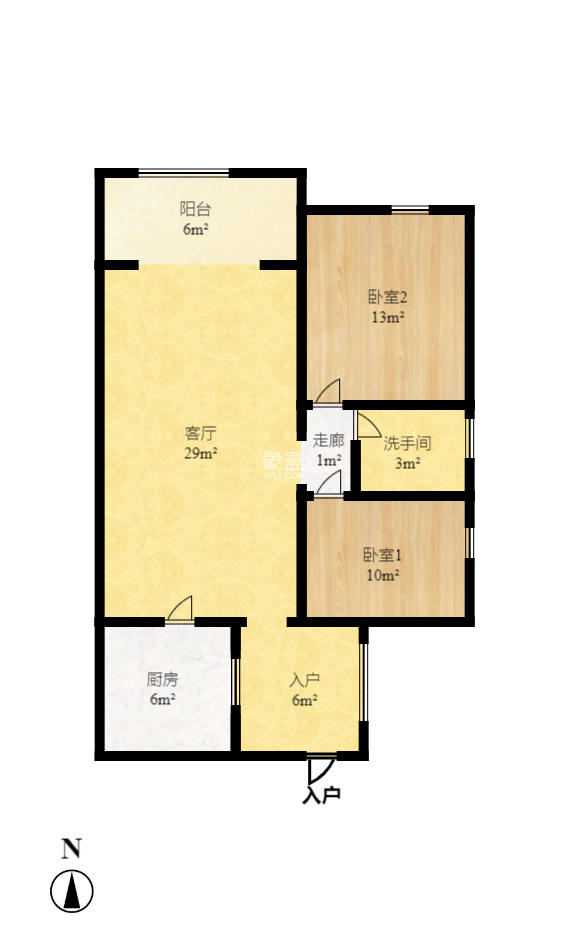 融科檀香山(融科紫檀、香山国际) 1室1厅1卫 1700.0元/月 融科檀香山(融科紫檀、香山国际) 1室1厅1卫 1700.0元/月户型图