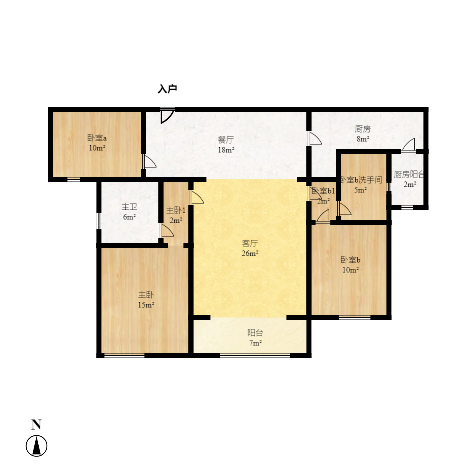 佳兆业云顶梅溪湖（佳兆业梅溪荟）  3室2厅2卫    190.0万室内图1