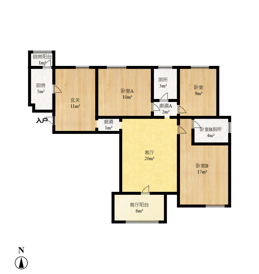 中海国际二期  3室2厅2卫    2200.0元/月 中海国际二期  3室2厅2卫    2200.0元/月户型图