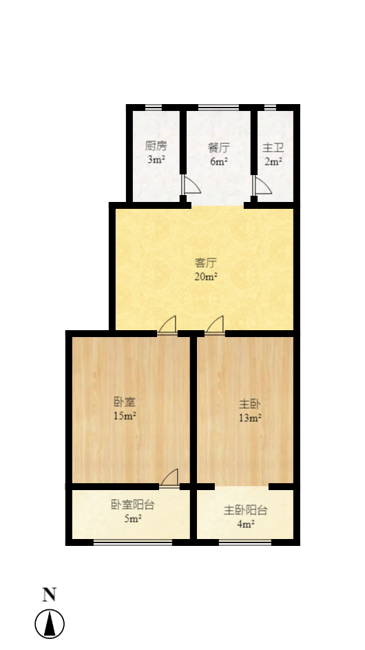 人民新村 2室2厅1卫 1500.0元/月 人民新村 2室2厅1卫 1500.0元/月户型图