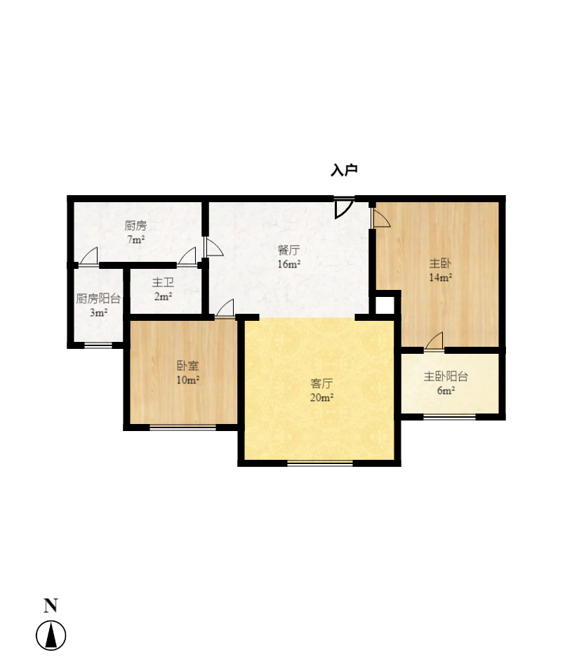 融圣国际 2室1厅1卫 2900.0元/月 融圣国际 2室1厅1卫 2900.0元/月户型图