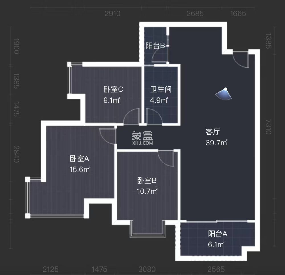 城发锦城  3室2厅1卫   68.00万
