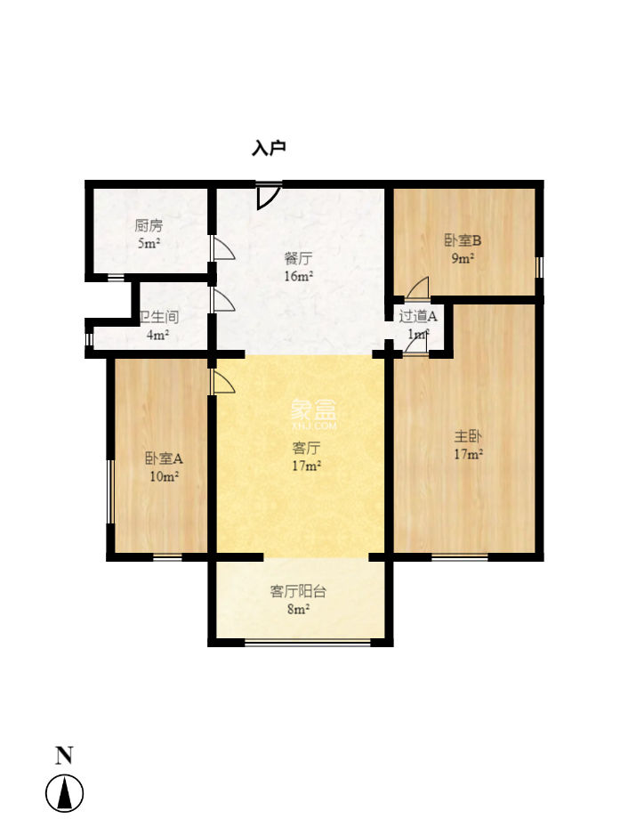 南枫时光  3室2厅1卫   83.80万