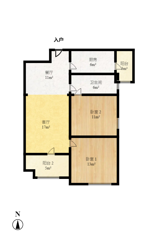 钱隆世家  3室2厅2卫   2600.00元/月室内图1