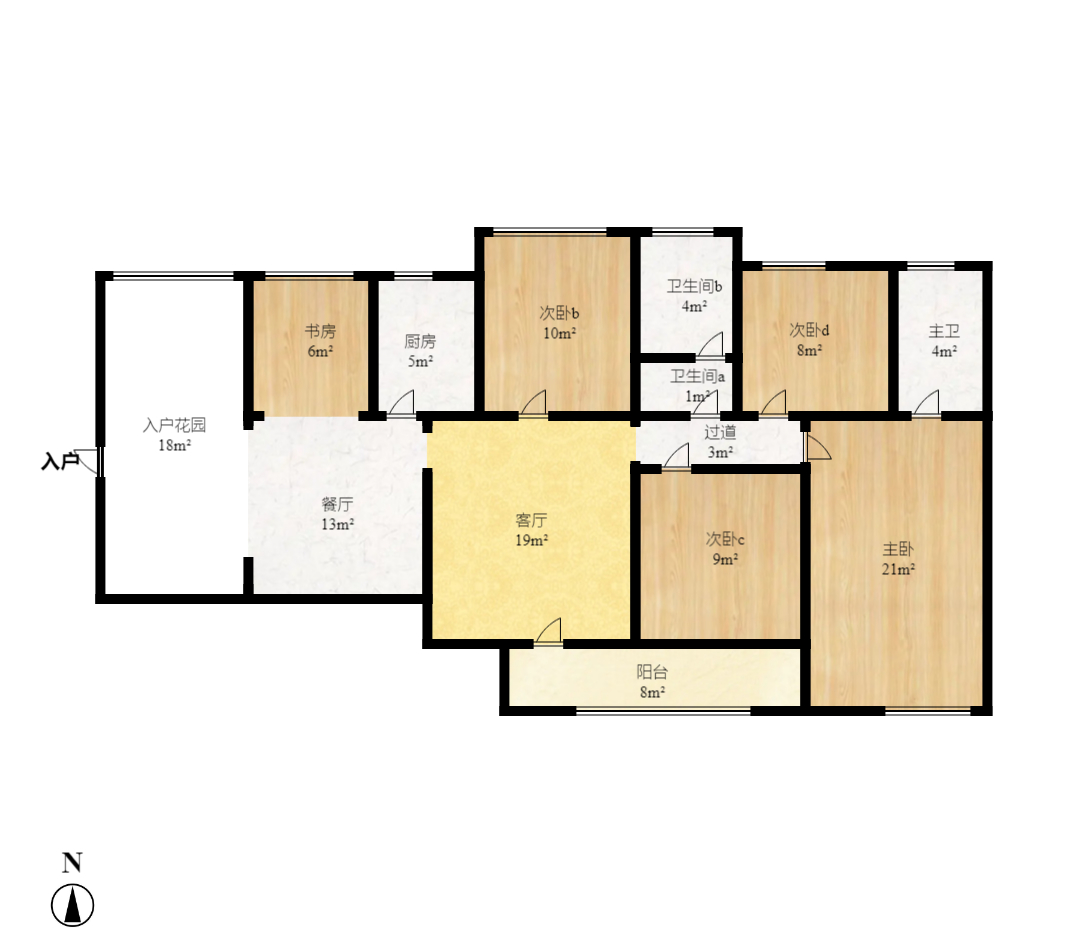 勤诚达新界  7室2厅2卫    145.0万室内图1