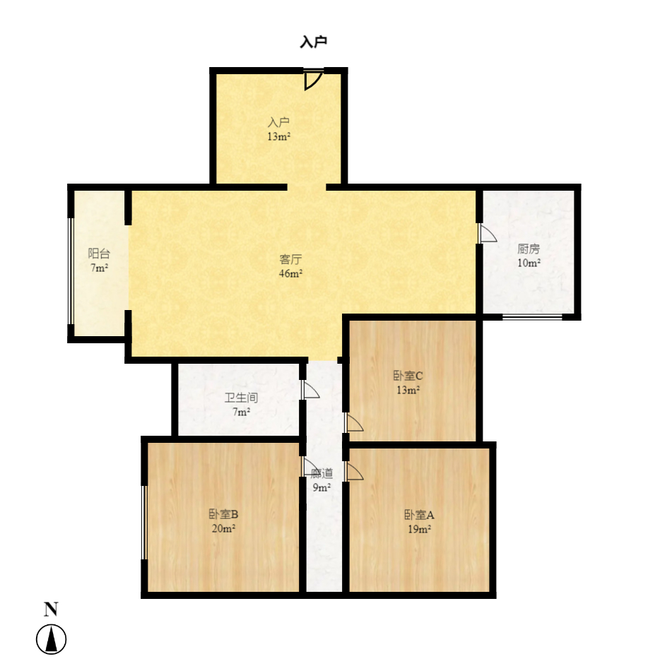 钱隆樽品(一、二、三期) 3室1厅1卫 3800.0元/月 钱隆樽品(一、二、三期) 3室1厅1卫 3800.0元/月户型图