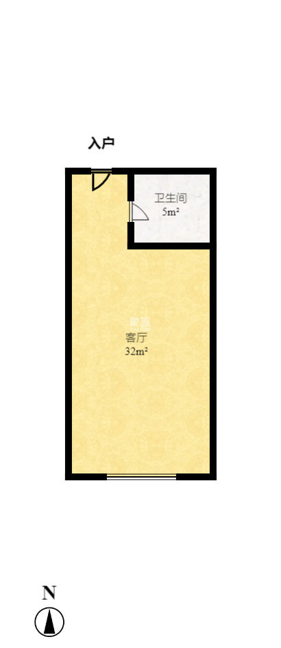 建发汇金国际   44.01㎡      1300.0元/月小区图