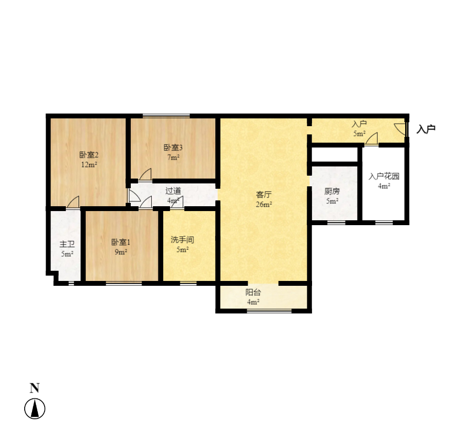 都市兰亭 1室2厅1卫 2200.0元/月 都市兰亭 1室2厅1卫 2200.0元/月户型图