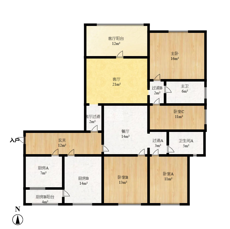 旭辉藏郡(藏郡、旭湘华府) 3室2厅2卫 3500.0元/月 旭辉藏郡(藏郡、旭湘华府) 3室2厅2卫 3500.0元/月户型图