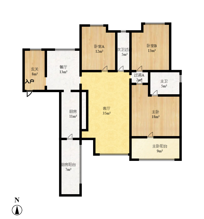 北京御园一二期(国泰嘉园) 2室2厅2卫 3000.0元/月 北京御园一二期(国泰嘉园) 2室2厅2卫 3000.0元/月户型图