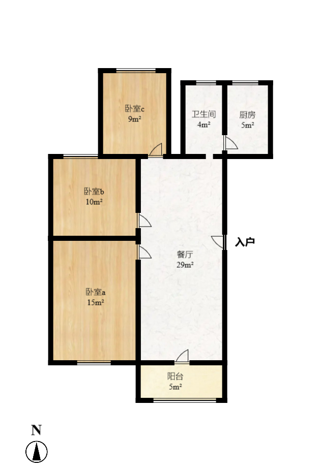 鄱阳小区  3室2厅1卫    1800.0元/月 鄱阳小区  3室2厅1卫    1800.0元/月户型图