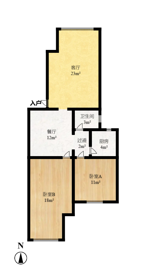 新家园  2室2厅1卫    1900.0元/月 新家园  2室2厅1卫    1900.0元/月户型图