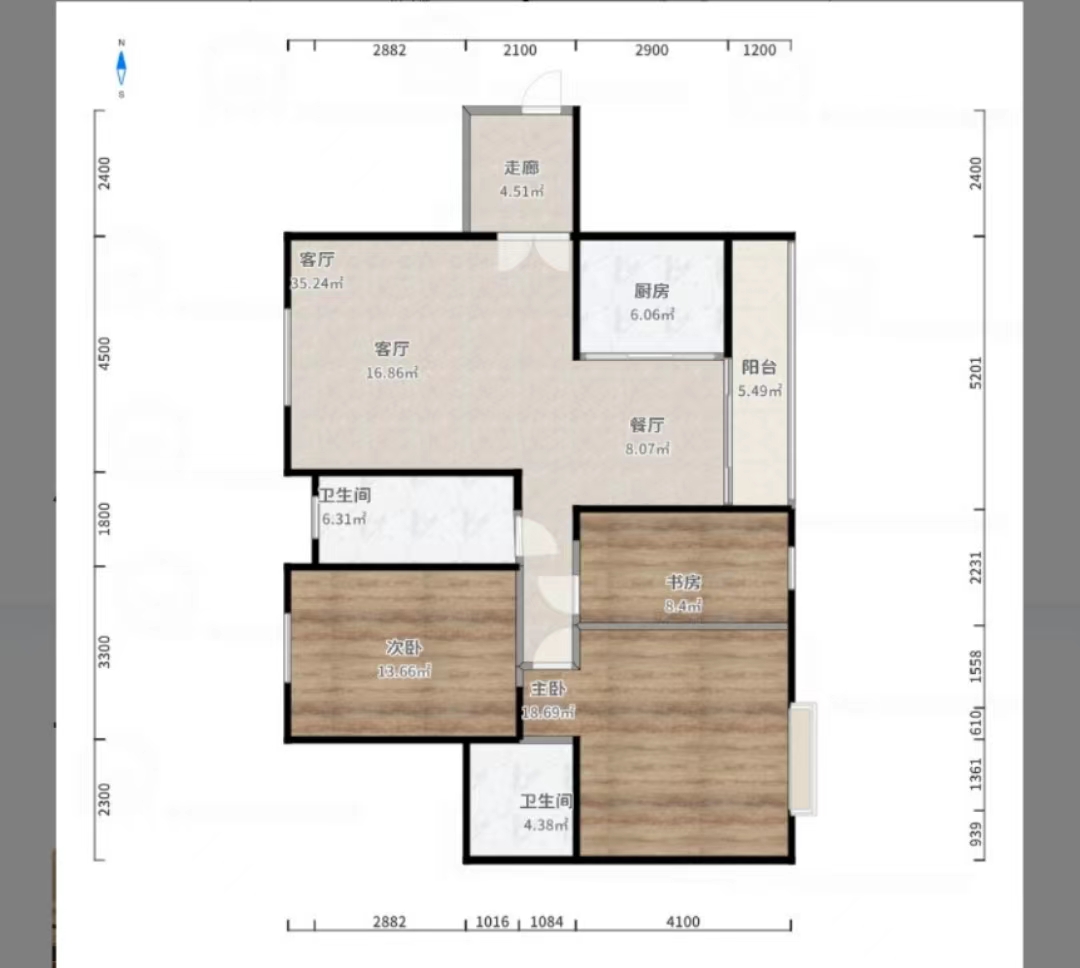 康馨佳园 3室2厅2卫 55.0万 康馨佳园 3室2厅2卫 55.0万室内图