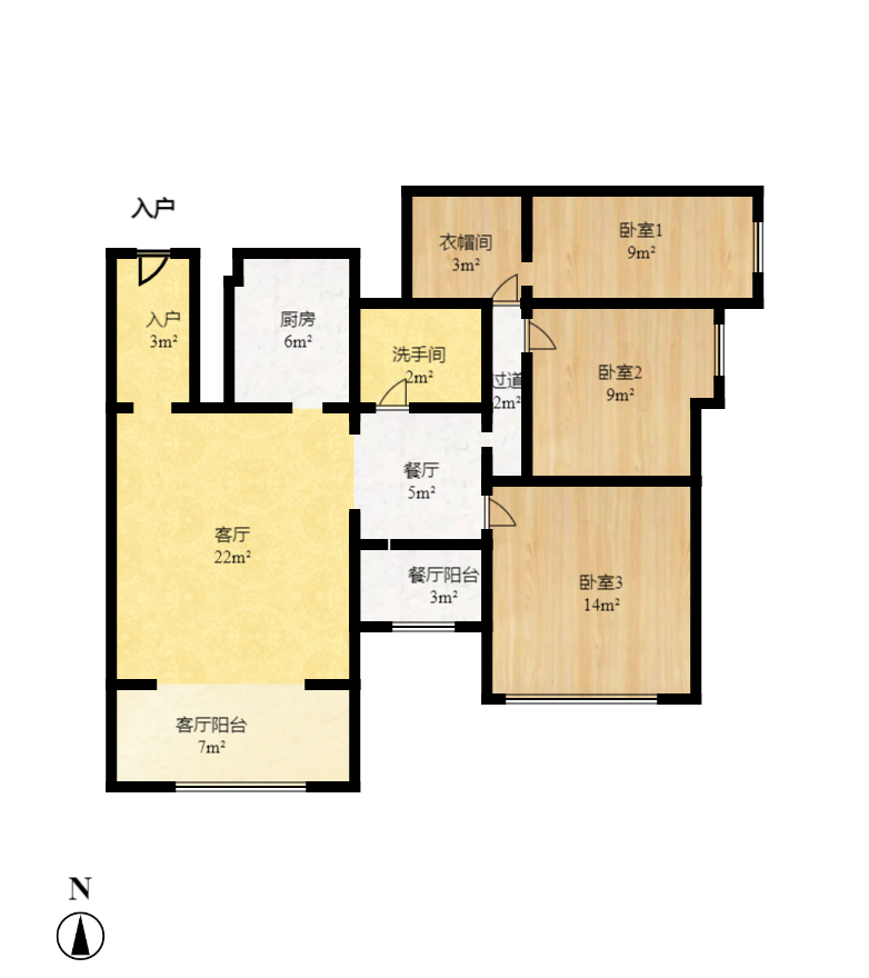 云鼎公馆  4室2厅2卫   3500.00元/月室内图1