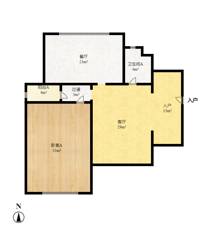 湘府9号  3室2厅1卫   3000.00元/月室内图1