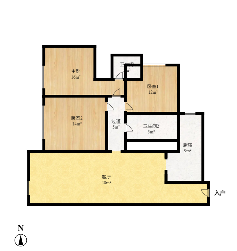 北辰三角洲E3区 3室2厅1卫 3200.0元/月 北辰三角洲E3区 3室2厅1卫 3200.0元/月户型图