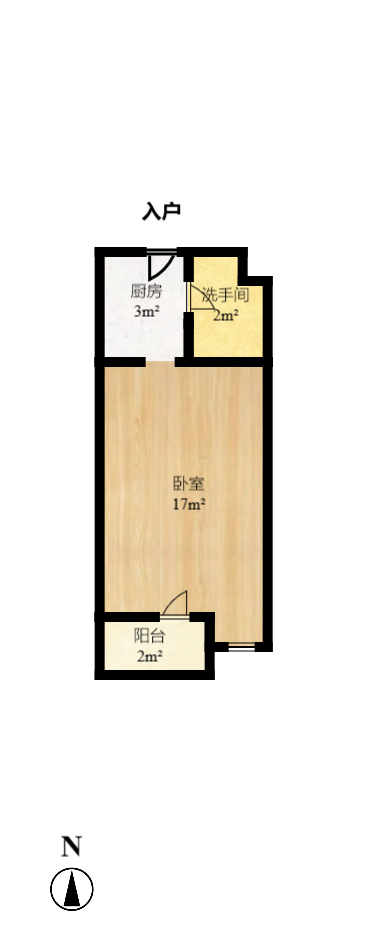 万科城市花园 1室1厅1卫 1500.0元/月 万科城市花园 1室1厅1卫 1500.0元/月户型图
