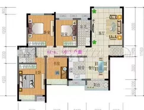 西郡佳园 4室2厅2卫 55.8万 西郡佳园 4室2厅2卫 55.8万室内图