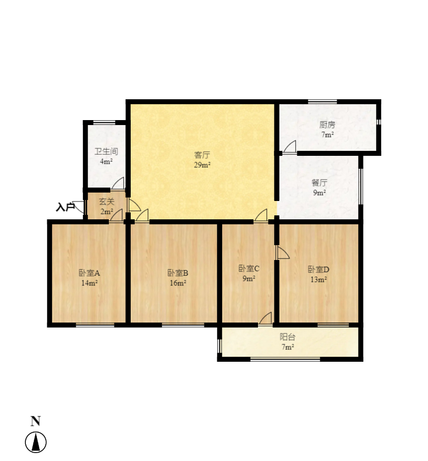 司法厅宿舍  0室0厅0卫   2600.00元/月户型图