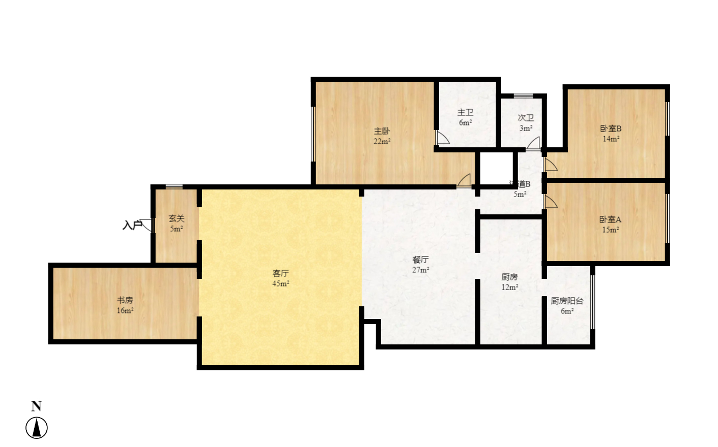 卓越蔚蓝海岸二期 4室2厅2卫 4200.0元/月 卓越蔚蓝海岸二期 4室2厅2卫 4200.0元/月户型图