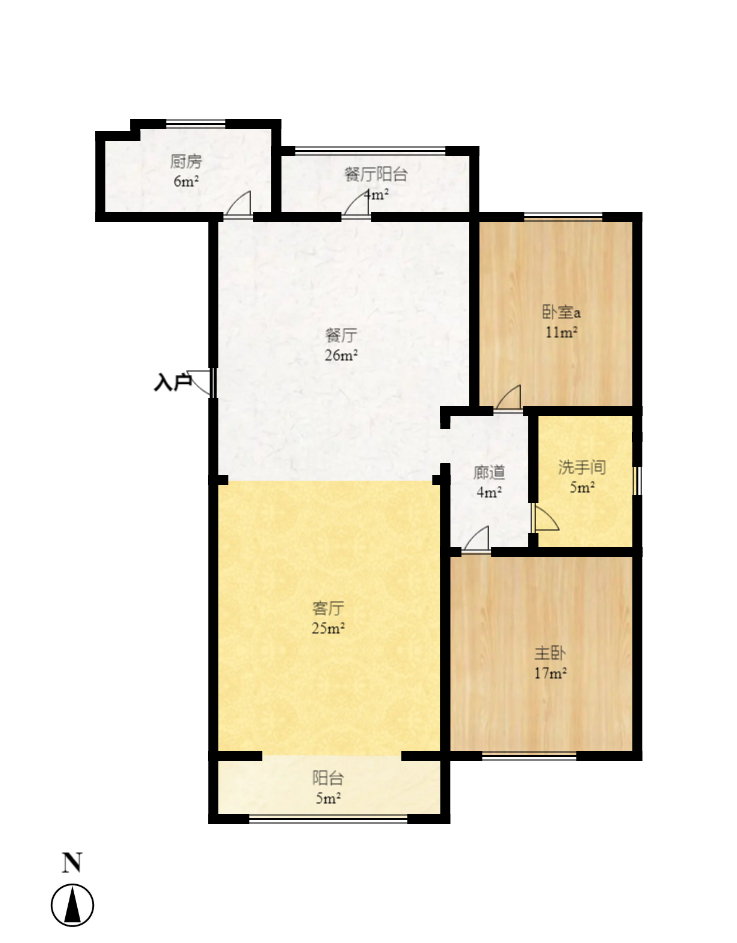 麓景裕园  3室2厅2卫    2600.0元/月 麓景裕园  3室2厅2卫    2600.0元/月户型图