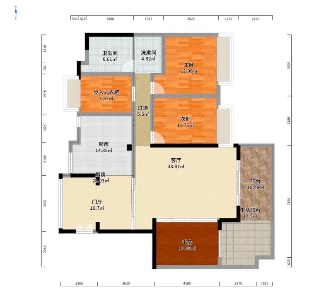 山水文园 4室2厅2卫 85.0万 山水文园 4室2厅2卫 85.0万室内图