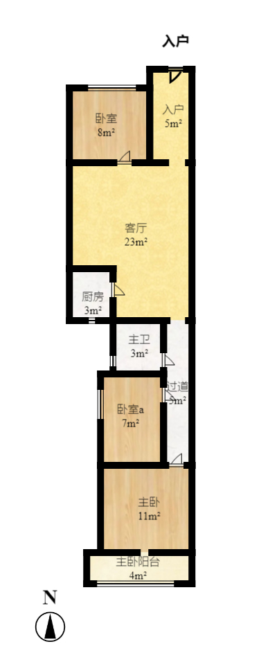 新长海广场 2室2厅1卫 2000.0元/月 新长海广场 2室2厅1卫 2000.0元/月户型图