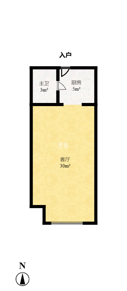 东方公寓  1室1厅1卫   31.80万