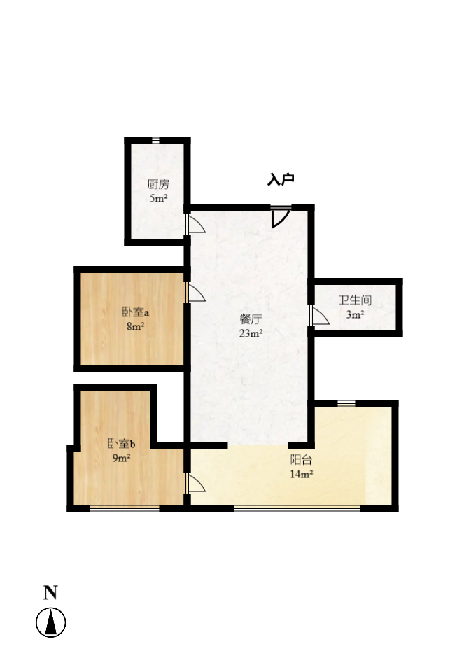 世纪桃花苑 1室1厅1卫 1200.0元/月 世纪桃花苑 1室1厅1卫 1200.0元/月户型图