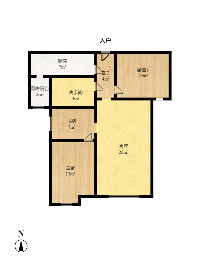 中海梅溪湖壹号 3室2厅1卫 2100.0元/月 中海梅溪湖壹号 3室2厅1卫 2100.0元/月户型图