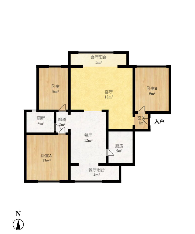 邦盛水岸御園  2室1廳1衛(wèi)    1800.0元/月室內(nèi)圖1