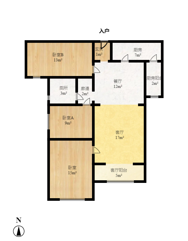 中海国际二期  3室2厅1卫    2200.0元/月 中海国际二期  3室2厅1卫    2200.0元/月户型图
