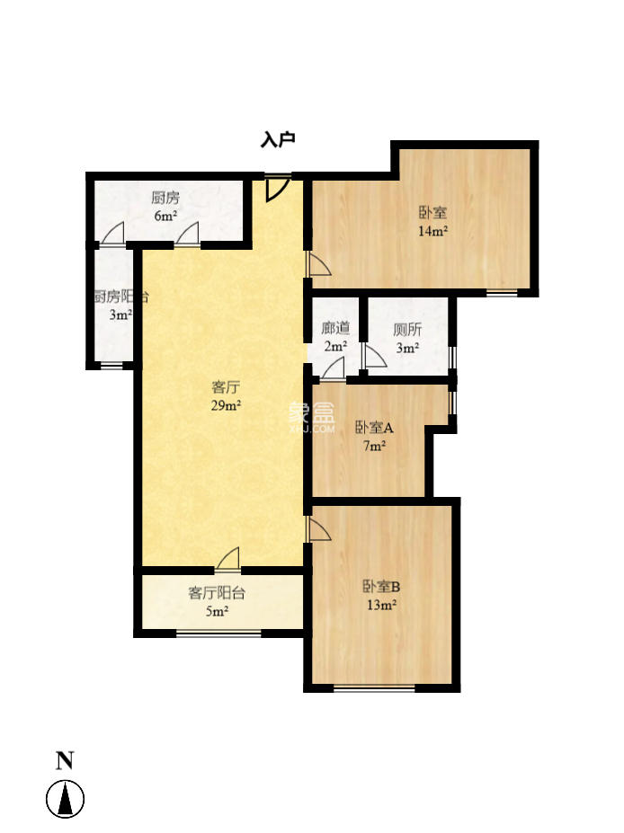 中海国际二期 6室2厅2卫 2500.0元/月 中海国际二期 6室2厅2卫 2500.0元/月户型图
