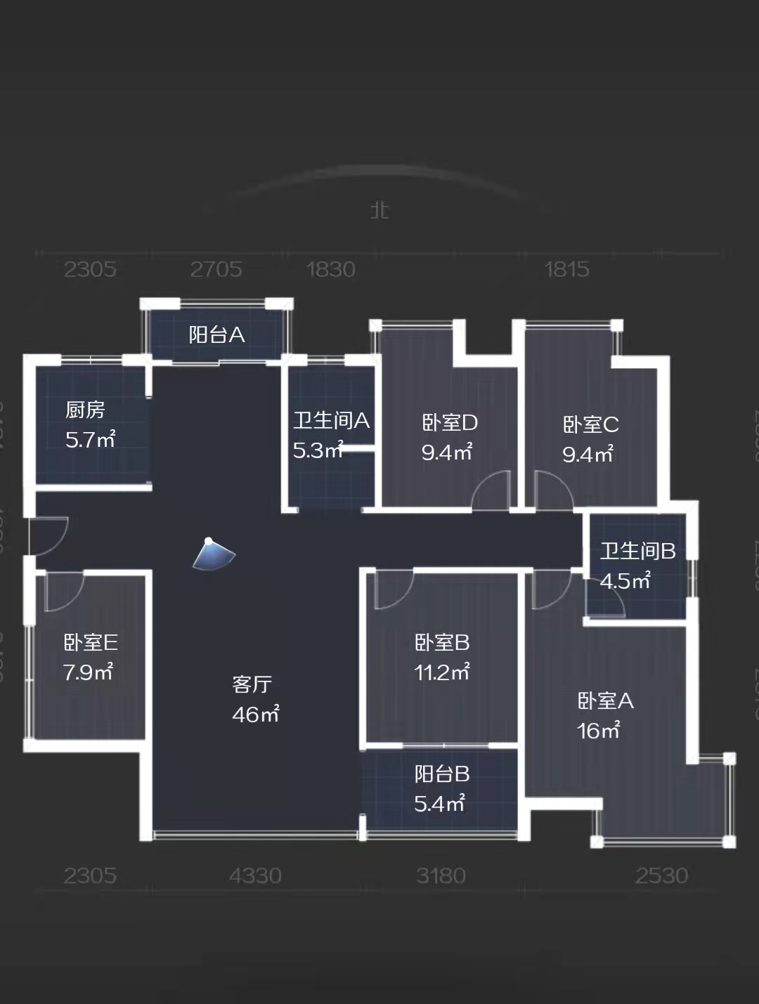 城发锦城 4室2厅2卫 100.0万 城发锦城 4室2厅2卫 100.0万室内图