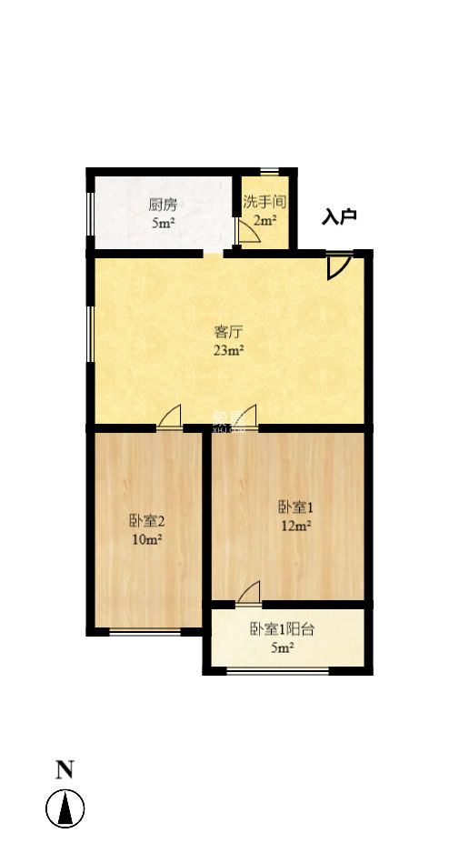 荣安宿舍  2室1厅1卫   38.00万