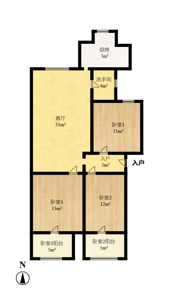 省水院宿舍 2室1厅1卫 1600.0元/月 省水院宿舍 2室1厅1卫 1600.0元/月户型图