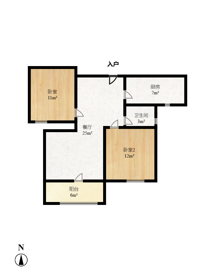 光明城市(星辰青年城) 2室2厅1卫 39.8万 光明城市(星辰青年城) 2室2厅1卫 39.8万户型图