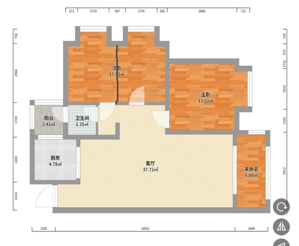 白金汉宫  3室2厅2卫   59.60万