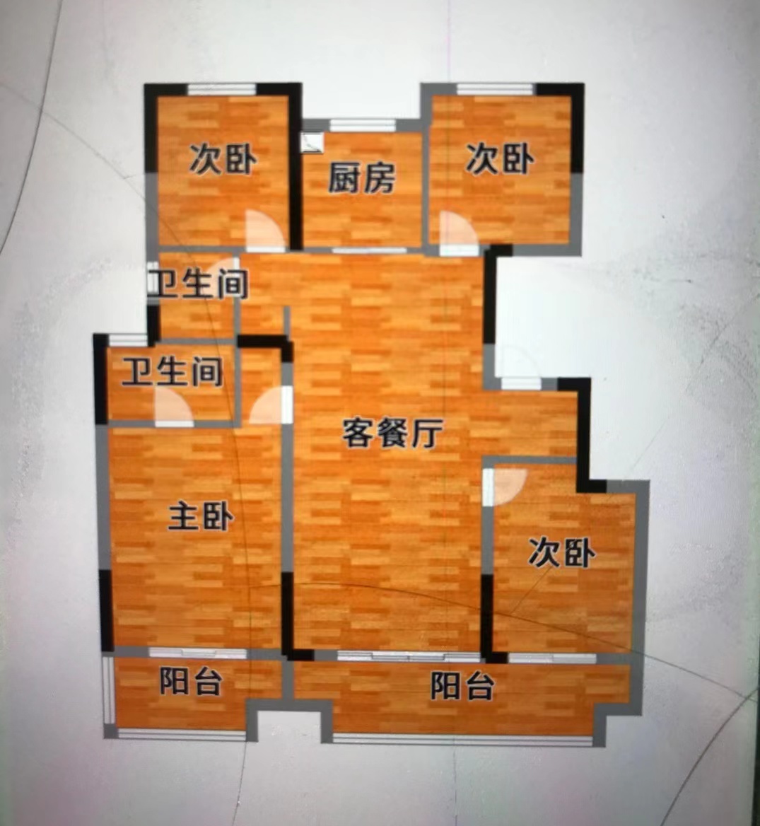 玫瑰御园  4室2厅2卫    95.0万 玫瑰御园  4室2厅2卫    95.0万室内图