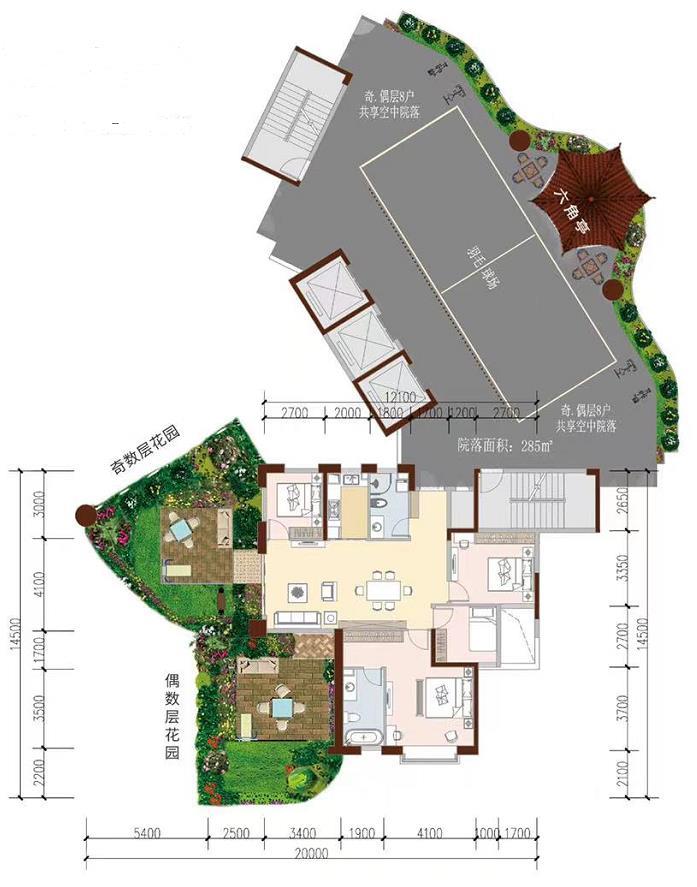 第四代住房未来社区  3室2厅2卫   110.00万