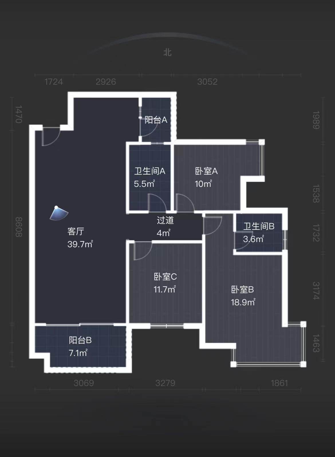 城发锦城 3室2厅1卫 61.8万 城发锦城 3室2厅1卫 61.8万室内图