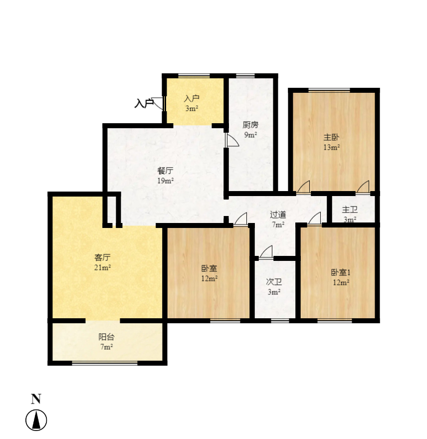 浏阳河畔家园  1室1厅1卫    1050.0元/月室内图1